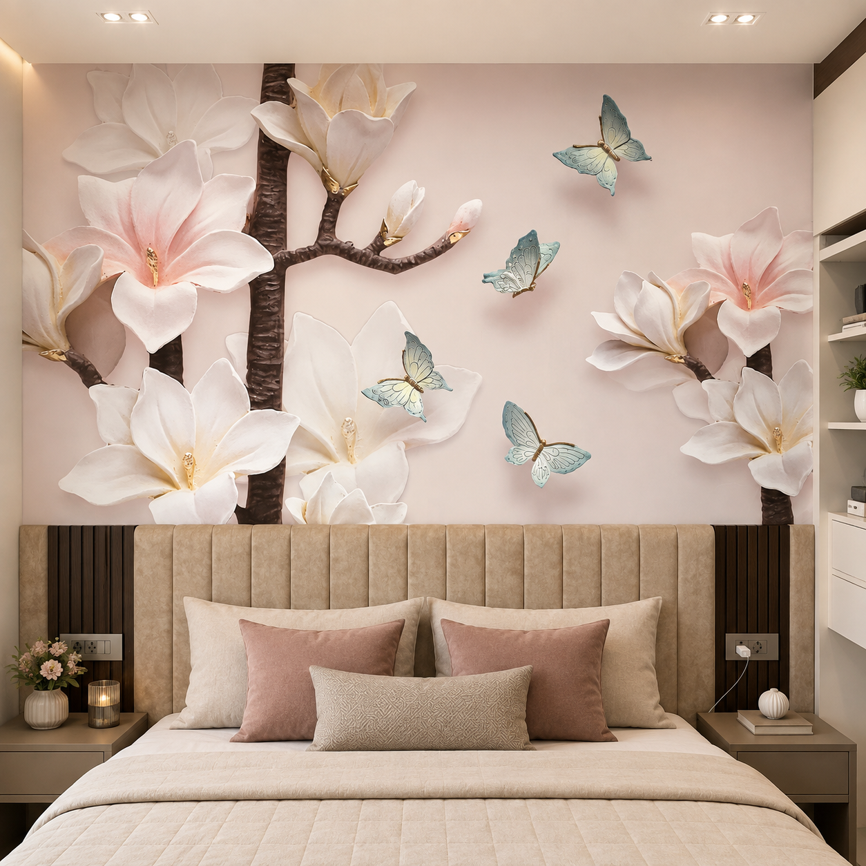 Serene Magnolia Butterfly